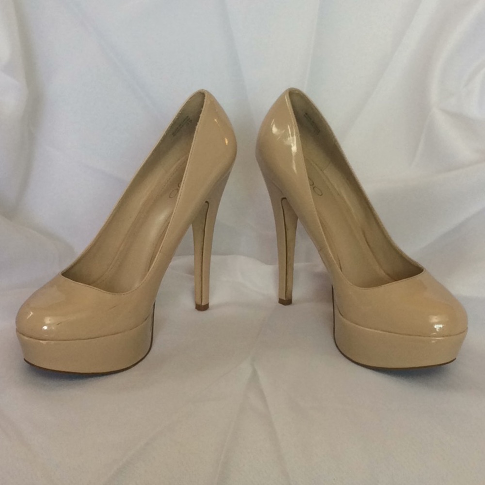 Aldo Nude Platform Heels